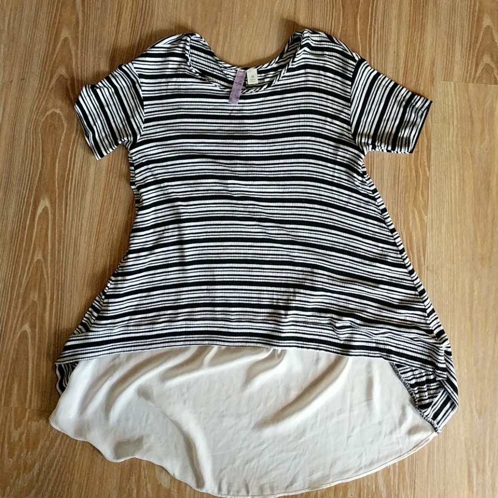 Black and white striped shirt